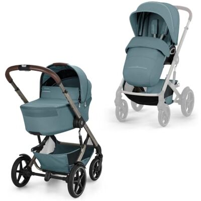 Cybex Gold Wózek dziecięcy TALOS S LUX i Fold Cot Gondola, Stormy Blue Cybex Gold Wózek dziecięcy TALOS S LUX i Fold Cot Gondola, Stormy Blue