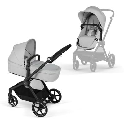 Cybex Gold Wózek dziecięcy EOS 2-w-1, System podróżny, Od urodzenia do 22 kg (ok. 4 lata), Lava Grey Cybex Gold Wózek dziecięcy EOS 2-w-1, System podróżny, Od urodzenia do 22 kg (ok. 4 lata), Lava Grey