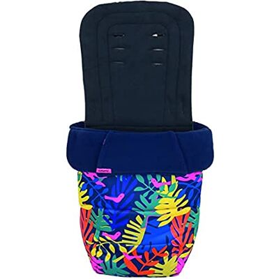 Cosatto Wowee podnóżek, przytulne palce, pikowana wkładka do wózka, zmywalna, Club Tropicana, 0,8 kg Cosatto Wowee podnóżek, przytulne palce, pikowana wkładka do wózka, zmywalna, Club Tropicana, 0,8 kg