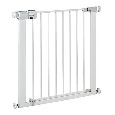 Safety 1st Secure Tech Simply Close, Rozsuwana Bramka Zabezpieczająca, Bramka Zabezpieczająca z Mechanizmem Dociskowym, od 6 miesięcy do 2 lat, Metal White (metalowa w kolorze białym) Safety 1st Secure Tech Simply Close, Rozsuwana Bramka Zabezpieczająca, Bramka Zabezpieczająca z Mechanizmem Dociskowym, od 6 miesięcy do 2 lat, Metal White (metalowa w kolorze białym)
