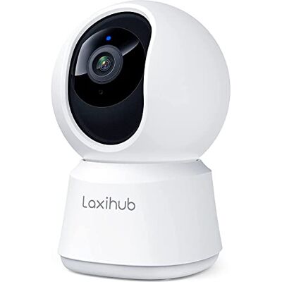 LAXIHUB Osłona 360 °C Pan Tilt Indoor Security Camera, 2K Full HD Smart Monitor Baby Pet Camera z aplikacją na telefon, noktowizor, dwukierunkowe audio, Motion Sound Detection, współpracuje z Alexa LAXIHUB Osłona 360 °C Pan Tilt Indoor Security Camera, 2K Full HD Smart Monitor Baby Pet Camera z aplikacją na telefon, noktowizor, dwukierunkowe audio, Motion Sound Detection, współpracuje z Alexa