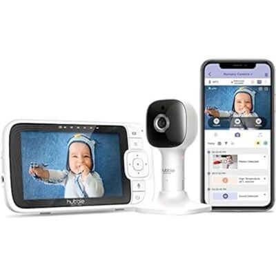 HUBBLE CONNECTED Nursery Pal Cloud 5-calowy monitor dla niemowląt z kamerą, komunikacją 2-kierunkową, nocnym światłem, kamerami monitorującymi dla optymalnego bezpieczeństwa, monitoringu dziecka z HUBBLE CONNECTED Nursery Pal Cloud 5-calowy monitor dla niemowląt z kamerą, komunikacją 2-kierunkową, nocnym światłem, kamerami monitorującymi dla optymalnego bezpieczeństwa, monitoringu dziecka z