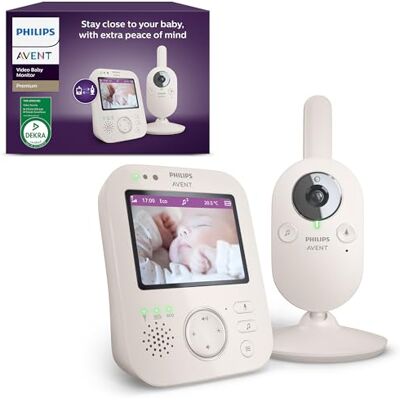Philips Avent Baby Monitor SCD891/26 - Oddychanie, Temp, Nocne Widzenie Philips Avent Baby Monitor SCD891/26 - Oddychanie, Temp, Nocne Widzenie