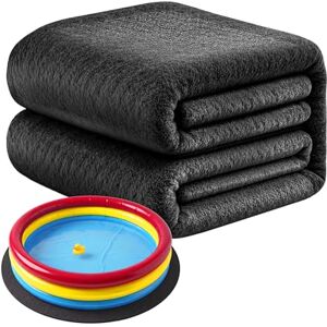 Relaxdays Podkładka pod basen, Ø 2 m, mata filcowa, ochrona podłogi basenu, antypoślizgowa, możliwość przycięcia, trwała, czarna Relaxdays Podkładka pod basen, Ø 2 m, mata filcowa, ochrona podłogi basenu, antypoślizgowa, możliwość przycięcia, trwała, czarna