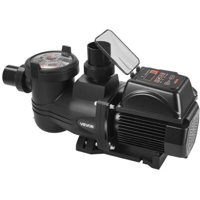 VEVOR Pompa filtrująca do basenu o zmiennej prędkości 1350 W, filtrująca pompa do basenu zewnętrznego i ziemnego 30 000 l/h, kosz filtracyjny, wysokość tłoczenia 16 m, tworzywo PP-GF30 VEVOR Pompa filtrująca do basenu o zmiennej prędkości 1350 W, filtrująca pompa do basenu zewnętrznego i ziemnego 30 000 l/h, kosz filtracyjny, wysokość tłoczenia 16 m, tworzywo PP-GF30