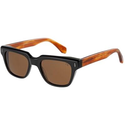 Botaniq Kwadratowe okulary octanowe w kolorze czarnym dla mężczyzn, opcjonalnie z ostrością widzenia (model BIS-7047-104) Botaniq Kwadratowe okulary octanowe w kolorze czarnym dla mężczyzn, opcjonalnie z ostrością widzenia (model BIS-7047-104)