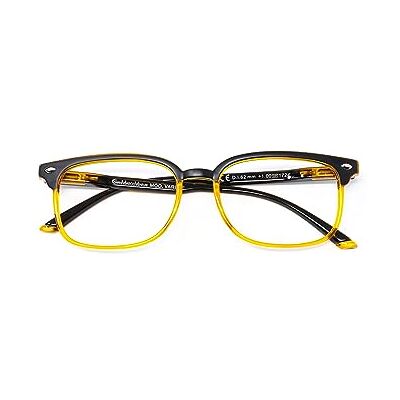GMV233F Gian Marco Venturi Varese okulary do czytania, czarno-żółty, Standard Unisex-Adult, Czarno-żółty GMV233F Gian Marco Venturi Varese okulary do czytania, czarno-żółty, Standard Unisex-Adult, Czarno-żółty