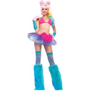 Leg Avenue Spandex zestaw bikini model 81357 M różowy, 1 opakowanie Leg Avenue Spandex zestaw bikini model 81357 M różowy, 1 opakowanie
