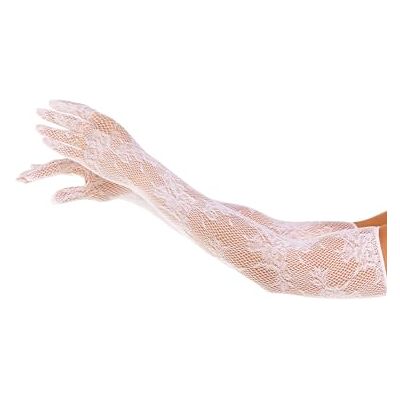 2033 00222 Leg Avenue Women’s Seamless Floral Lace Opera Length Gloves, White, White, One size 2033 00222 Leg Avenue Women’s Seamless Floral Lace Opera Length Gloves, White, White, One size