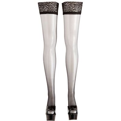 COTTELLI Collection Damskie damskie koronkowe górne pończochy typu Stay Up Pończochy damskie bodystockings COTTELLI Collection Damskie damskie koronkowe górne pończochy typu Stay Up Pończochy damskie bodystockings