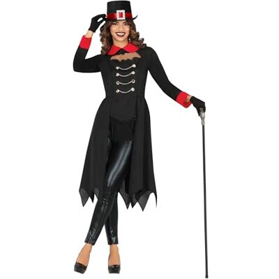 FIESTAS GUIRCA Elegancki kostium wampira dla kobiet elegancki czerwony i czarny gotycki kostium wampira kostiumy na Halloween dla kobiet rozmiar M FIESTAS GUIRCA Elegancki kostium wampira dla kobiet elegancki czerwony i czarny gotycki kostium wampira kostiumy na Halloween dla kobiet rozmiar M