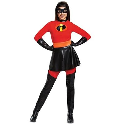 Disguise 66840N Pani Incredible Spódnica Deluxe Kostium dla Dorosłych Disney Rozmiar, Czerwony, S Disguise 66840N Pani Incredible Spódnica Deluxe Kostium dla Dorosłych Disney Rozmiar, Czerwony, S