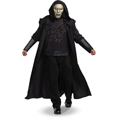 Disguise Harry Potter Deluxe Death Eater kostium dla dorosłych, śmierciożerca, rozmiar S/M Disguise Harry Potter Deluxe Death Eater kostium dla dorosłych, śmierciożerca, rozmiar S/M