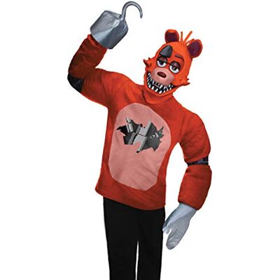 820251_S Rubies 820251 Five Nights at Freddy's Foxy Kostium dla dorosłych, kreskówka, Multi, S 820251_S Rubies 820251 Five Nights at Freddy's Foxy Kostium dla dorosłych, kreskówka, Multi, S