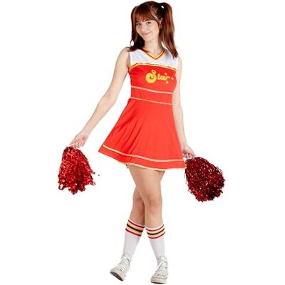 Ciao Kostium dla dorosłych Uniseks dorośli Cheerleader Costume Travestimento Ragazza Donna Adulto (Taglia Unica) Con Pompon Ciao Kostium dla dorosłych Uniseks dorośli Cheerleader Costume Travestimento Ragazza Donna Adulto (Taglia Unica) Con Pompon