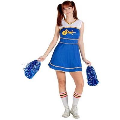 Ciao Kostium dla dorosłych Uniseks dorośli Cheerleader Costume Travestimento Ragazza Donna Adulto (Taglia Unica) Con Pompon Ciao Kostium dla dorosłych Uniseks dorośli Cheerleader Costume Travestimento Ragazza Donna Adulto (Taglia Unica) Con Pompon