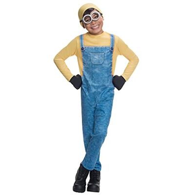 Rubie's Oficjalny kostium minionka dla dzieci, uniwersalne studia "Ich – einfach unbesser unsicherlich", Minion Bob, przebranie dla dzieci – rozmiar: S Halloween Rubie's Oficjalny kostium minionka dla dzieci, uniwersalne studia "Ich – einfach unbesser unsicherlich", Minion Bob, przebranie dla dzieci – rozmiar: S Halloween