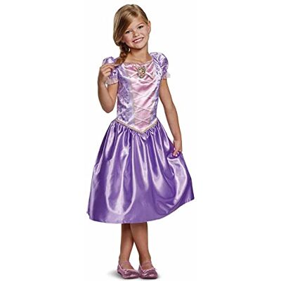 Disguise Disney Official Kostium Roszpunka Klasyczny, Sukienka Księżniczka, Kostium Karnawałowy Dziewczyna Rozmiary XS, S, i M Disguise Disney Official Kostium Roszpunka Klasyczny, Sukienka Księżniczka, Kostium Karnawałowy Dziewczyna Rozmiary XS, S, i M