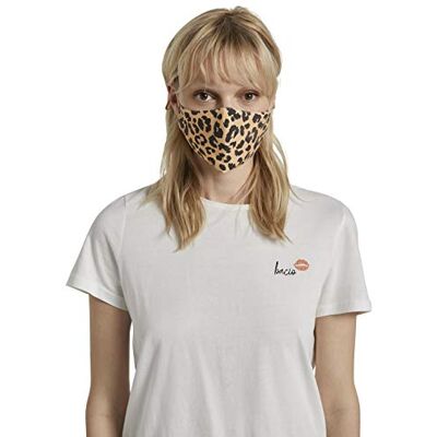1025314 TOM TAILOR Damski maska materiałowa wielokrotnego użytku , 10385 Leopard All Over, ONESIZE 1025314 TOM TAILOR Damski maska materiałowa wielokrotnego użytku , 10385 Leopard All Over, ONESIZE