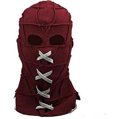Shqncoh Shancon BrightBurn maska cosplay, dzianinowa, straszna czerwień, oddychająca, na całą głowę, akcesoria, rekwizyty, Halloween, regulowana Shqncoh Shancon BrightBurn maska cosplay, dzianinowa, straszna czerwień, oddychająca, na całą głowę, akcesoria, rekwizyty, Halloween, regulowana