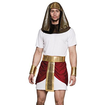 Boland 83858 Zestaw kostiumów dla dorosłych Tutankhamun, rozmiar M/L, przebranie z nakryciem głowy, kołnierzem, tuniką, pasem i bransoletkami, kostiumy wizytowe męskie Boland 83858 Zestaw kostiumów dla dorosłych Tutankhamun, rozmiar M/L, przebranie z nakryciem głowy, kołnierzem, tuniką, pasem i bransoletkami, kostiumy wizytowe męskie