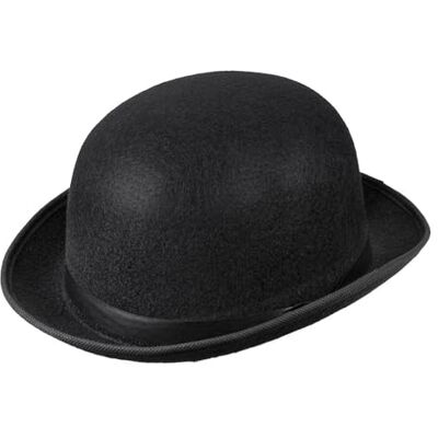 Boland Czarny melonik dla dorosłych, styl wiktoriański, Derby, Chaplin, kapelusz, magik, steampunk, cosplay, Halloween, fantazyjny kostium, akcesoria dla dorosłych, jeden rozmiar (czarny) Boland Czarny melonik dla dorosłych, styl wiktoriański, Derby, Chaplin, kapelusz, magik, steampunk, cosplay, Halloween, fantazyjny kostium, akcesoria dla dorosłych, jeden rozmiar (czarny)