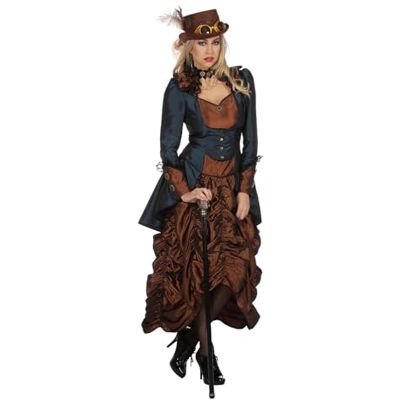 Metamorph - Steampunk Kleid Copper Blue - Copper Blue - 38 - Steampunk dress Metamorph - Steampunk Kleid Copper Blue - Copper Blue - 38 - Steampunk dress