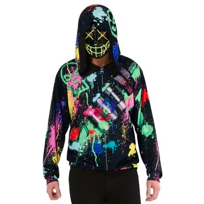 Rubie's Rubies 1001678M000 Sinister Street Artist Adult Fancy Dress, Unisex, wielokolorowa, M Rubie's Rubies 1001678M000 Sinister Street Artist Adult Fancy Dress, Unisex, wielokolorowa, M