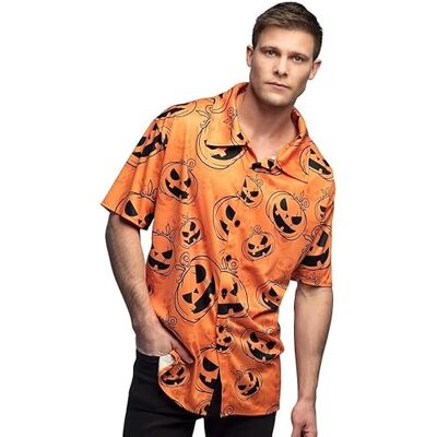 Boland Koszulka z krótkim rękawem z motywem dyni, męska koszulka na Halloween, karnawał, maska karnawałowa Boland Koszulka z krótkim rękawem z motywem dyni, męska koszulka na Halloween, karnawał, maska karnawałowa