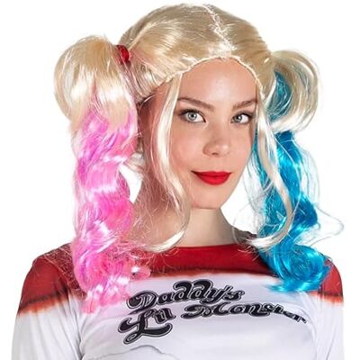 Ciao Harley Q Samobójcze Dziewczyna Squad Dziewczyna Peruka Oryginalna DC Comics Ciao Harley Q Samobójcze Dziewczyna Squad Dziewczyna Peruka Oryginalna DC Comics