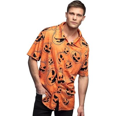 Boland Koszulka z krótkim rękawem z motywem dyni, męska koszulka na Halloween, karnawał, maska karnawałowa Boland Koszulka z krótkim rękawem z motywem dyni, męska koszulka na Halloween, karnawał, maska karnawałowa