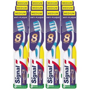 Signal Integral szczoteczka do zębów 8 Średnia opieka, działanie antypłytkowe, czyszczenie międzyzębowe, zapobieganie próchnicy zestaw 12 szt Signal Integral szczoteczka do zębów 8 Średnia opieka, działanie antypłytkowe, czyszczenie międzyzębowe, zapobieganie próchnicy zestaw 12 szt