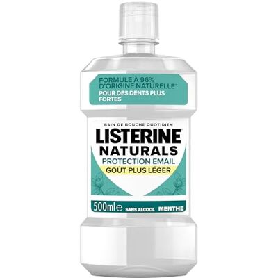 Listerine Naturals Ochrona ust Emalia (butelka 500 ml) Codzienna pielęgnacja jamy ustnej w celu wzmocnienia szkliwa Płyn do płukania ust dla trwałego świeżego oddechu Listerine Naturals Ochrona ust Emalia (butelka 500 ml) Codzienna pielęgnacja jamy ustnej w celu wzmocnienia szkliwa Płyn do płukania ust dla trwałego świeżego oddechu