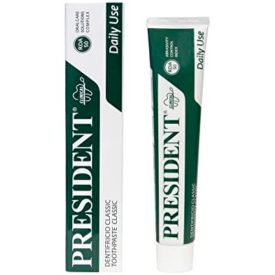 President DENTIFRICIO CLASSIC, do codziennego użytku, z ekstraktami roślinnymi z Melisy, szałwii i rumianku – RDA 50-50 ml President DENTIFRICIO CLASSIC, do codziennego użytku, z ekstraktami roślinnymi z Melisy, szałwii i rumianku – RDA 50-50 ml