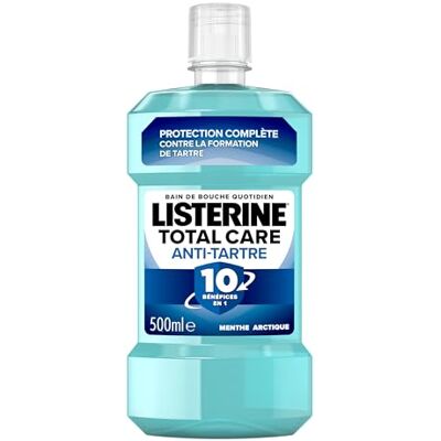 Listerine Total Care Anti-kamienia nazębnego do płukania ust (butelka 500 ml) Pielęgnacja jamy ustnej przeciw tworzeniu się kamienia nazębnego Płyn do płukania jamy ustnej dla trwałego świeżego Listerine Total Care Anti-kamienia nazębnego do płukania ust (butelka 500 ml) Pielęgnacja jamy ustnej przeciw tworzeniu się kamienia nazębnego Płyn do płukania jamy ustnej dla trwałego świeżego