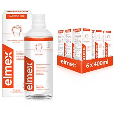 Płyn do płukania ust ELMEX na próchnicę - 6×400 ml Płyn do płukania ust ELMEX na próchnicę - 6×400 ml
