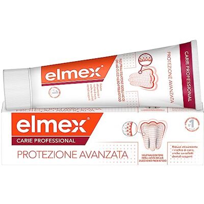 ELMEX Pasta do zębów ® Profesjonalna zaawansowana ochrona próchnicy 75 ml chroni zęby przed kwasami cukrowymi Wysoka ochrona przed próchnicą** Silniejsze zęby Pomaga utrzymać zdrowe pH ELMEX Pasta do zębów ® Profesjonalna zaawansowana ochrona próchnicy 75 ml chroni zęby przed kwasami cukrowymi Wysoka ochrona przed próchnicą** Silniejsze zęby Pomaga utrzymać zdrowe pH