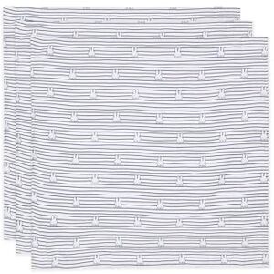 Zestaw Ręczników dla Niemowląt Jollein Nijntje Miffy Stripe Niebieski 70x70cm Zestaw Ręczników dla Niemowląt Jollein Nijntje Miffy Stripe Niebieski 70x70cm