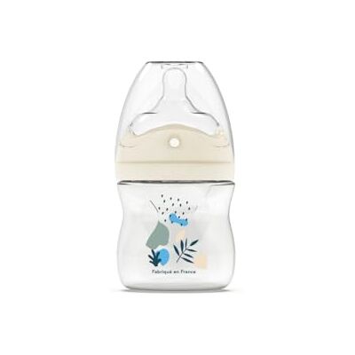 Dodie Butelka antykolkowa z wieloma perforowanymi smoczkami 150ml NIEBIESKA 0+ miesiące smoczek biomimetyczny przepływu 1 Dodie Butelka antykolkowa z wieloma perforowanymi smoczkami 150ml NIEBIESKA 0+ miesiące smoczek biomimetyczny przepływu 1