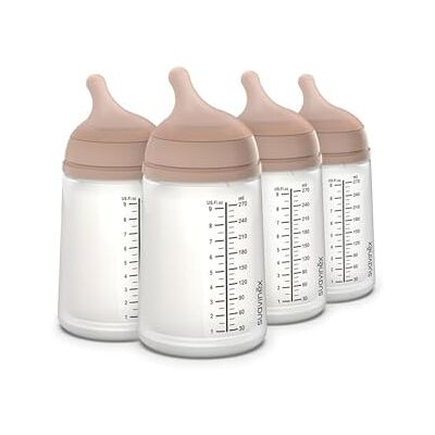 SUAVINEX , Butelka antykolyczna Zero Zero 270 ml o średnim przepływie (M), silikonowa, +3 miesiące, mleko matki, formuła i płyny o średniej gęstości, kompatybilna z karmieniem piersią, średnia gęstość SUAVINEX , Butelka antykolyczna Zero Zero 270 ml o średnim przepływie (M), silikonowa, +3 miesiące, mleko matki, formuła i płyny o średniej gęstości, kompatybilna z karmieniem piersią, średnia gęstość