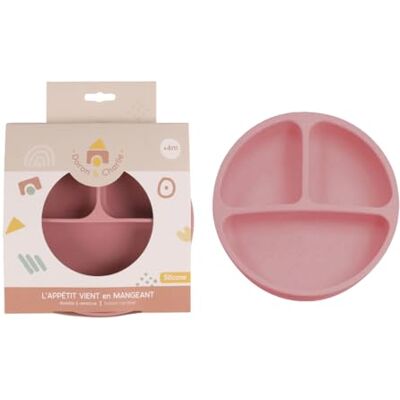 DORON & CHARLIE Talerz z Przyssawką Posiłek Dziecka 056700 Różowy Silikon 3 Przedziały Kompatybilny z Mikrofalówką Pralka Łatwy do Czyszczenia Ergonomiczny Od 4 miesiąca DORON & CHARLIE Talerz z Przyssawką Posiłek Dziecka 056700 Różowy Silikon 3 Przedziały Kompatybilny z Mikrofalówką Pralka Łatwy do Czyszczenia Ergonomiczny Od 4 miesiąca