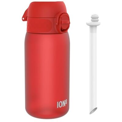 I8RF350REDXS ION8 Butelka na Wodę dla Dzieci ze Słomką, 350 ml/12 oz, Szczelne, Łatwe do Otwarcia, Bezpieczny Zamek, Można Myć w Zmywarce, Bez BPA, Uchwyt do Przenoszenia, Higieniczny Klapkowy Pokryw,Czerwony I8RF350REDXS ION8 Butelka na Wodę dla Dzieci ze Słomką, 350 ml/12 oz, Szczelne, Łatwe do Otwarcia, Bezpieczny Zamek, Można Myć w Zmywarce, Bez BPA, Uchwyt do Przenoszenia, Higieniczny Klapkowy Pokryw,Czerwony