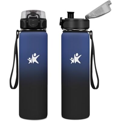 KollyKolla Butelka na wodę ze stali nierdzewnej, 500 ml, butelka termiczna, wielokrotnego użytku, szczelna, bez BPA, dla dzieci, szkoły, sportu KollyKolla Butelka na wodę ze stali nierdzewnej, 500 ml, butelka termiczna, wielokrotnego użytku, szczelna, bez BPA, dla dzieci, szkoły, sportu