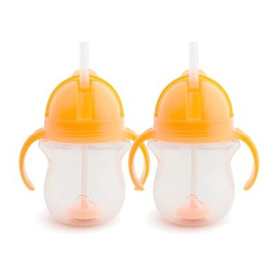 Munchkin Click Lock Tip & Sip Zestaw z Rureczką, Kubki do Picia dla Niemowląt z Rurką, Wolne od BPA, Lekka Kubek, Można Myć w Zmywarce, Kubek z Rureczką, Butelki 7Oz/207ml, 2 Sztuki, Pomarańczowy Munchkin Click Lock Tip & Sip Zestaw z Rureczką, Kubki do Picia dla Niemowląt z Rurką, Wolne od BPA, Lekka Kubek, Można Myć w Zmywarce, Kubek z Rureczką, Butelki 7Oz/207ml, 2 Sztuki, Pomarańczowy