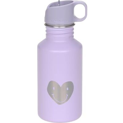 Lässig Butelka do picia ze stali nierdzewnej, nie zawiera BPA, 500 ml, do przedszkola, szczelna, ze sportowym zamknięciem do picia/butelka ze stali nierdzewnej, Little Gang Heart fioletowa Lässig Butelka do picia ze stali nierdzewnej, nie zawiera BPA, 500 ml, do przedszkola, szczelna, ze sportowym zamknięciem do picia/butelka ze stali nierdzewnej, Little Gang Heart fioletowa