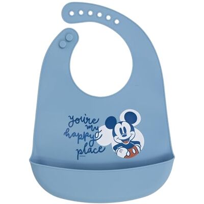 Duży silikonowy śliniak Mickey Mouse - Akcesorium dla niemowląt Duży silikonowy śliniak Mickey Mouse - Akcesorium dla niemowląt