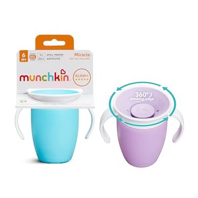 Munchkin Miracle 360 Trainer Cup - Fioletowy/Niebieski - 7 oz - Trainer Cup Munchkin Miracle 360 Trainer Cup - Fioletowy/Niebieski - 7 oz - Trainer Cup