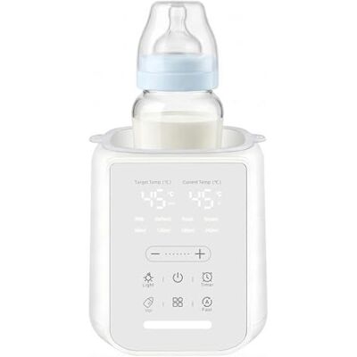 Carehabi Podgrzewacz do butelek dla dzieci, podgrzewacz do butelek 8 w 1 ze światłem nocnym, inteligentna kontrola temperatury, sterylizacja, ochrona przed przegrzaniem, bez BPA Carehabi Podgrzewacz do butelek dla dzieci, podgrzewacz do butelek 8 w 1 ze światłem nocnym, inteligentna kontrola temperatury, sterylizacja, ochrona przed przegrzaniem, bez BPA