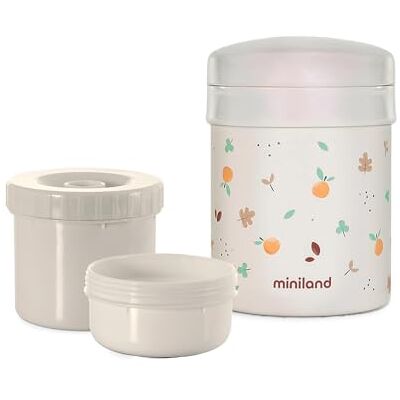 Miniland Thermetic Valencia. Termo papiller 700 ml, z podwójną warstwą stali i hermetycznym wnętrzem, który utrzymuje temperaturę zimną i gorącą przez wiele godzin. Miniland Thermetic Valencia. Termo papiller 700 ml, z podwójną warstwą stali i hermetycznym wnętrzem, który utrzymuje temperaturę zimną i gorącą przez wiele godzin.