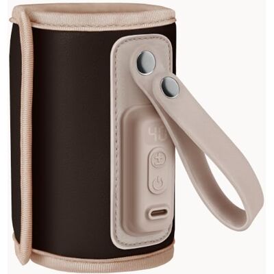 Lionelo Thermup Go przenośny podgrzewacz do butelek z USB C, podgrzewacz do butelek w podróży i w samochodzie, funkcja utrzymywania ciepła 24 h, 5 poziomów temperatury 38-50°C, wyświetlacz LCD Lionelo Thermup Go przenośny podgrzewacz do butelek z USB C, podgrzewacz do butelek w podróży i w samochodzie, funkcja utrzymywania ciepła 24 h, 5 poziomów temperatury 38-50°C, wyświetlacz LCD
